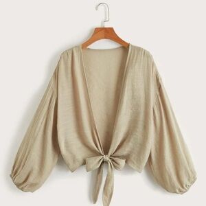 Swim Summer Beach Plain Knot Kimono